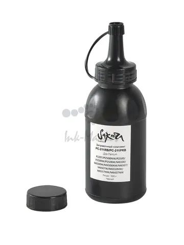 Заправочный комплект тонера с чипом Sakura ZKPC-211RB  для Pantum , черный, 65гр.