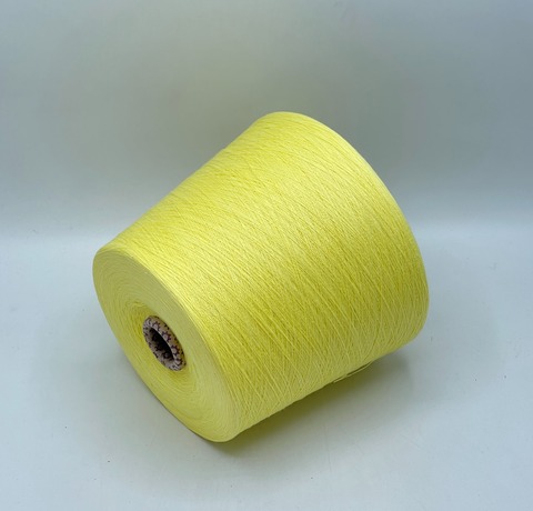 Бобинная пряжа,Cotton combed, 2540м. 100%Хлопок, Светло-желтый(275), 39298