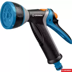 GRINDA BM-8, 8 режимов, курок сзади, металлический с TPR, поливочный пистолет, PROLine (8-427339)