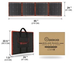 Складная солнечная панель для кемпинга Dokio, 200W