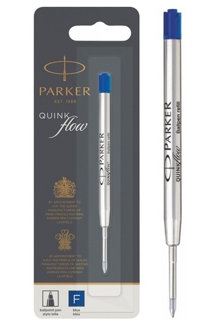 Стержень Parker QUINKflow Z08 для шариковой ручки, формат G2, Fine, Blue (1950368) (1952271)