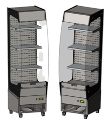 Пристенная витрина Нова ВХСп-0,5/1750