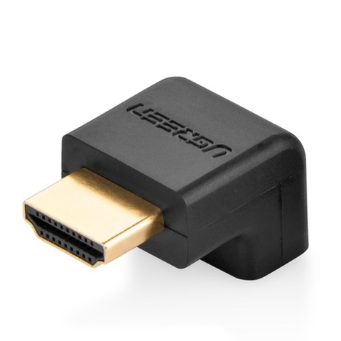 Адаптер UGREEN HDMI Male to Female угол вниз HD112, черный