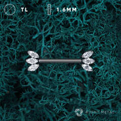 Штанга 3K Marquise Crystal Б/Р 1.6мм