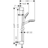 Душевой гарнитур 65 см 2 режима Hansgrohe Crometta Vario 26534400