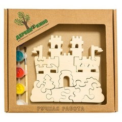 Развивающая игрушка"Замок с башнями"с красками