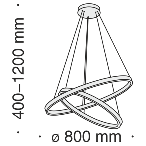 Подвесной светильник Technical Rim MOD058PL-L74W4K