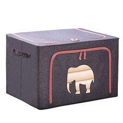 Коробка/Кофр для хранения вещей на молнии Blonder Home Elefant Dark Blue KFE/89