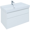 Aquanet 242581 Тумба Nova Lite 100 2 ящ. цв. бел. глянец (242581)
