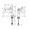 Смеситель для раковины однорычажный с донным клапаном Hansgrohe Talis S 72113000