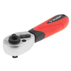 ЗУБР 1/4?, трещотка для торцовых головок и бит (27735-1/4)