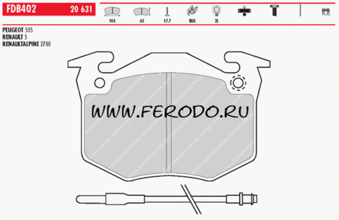 FDB402 Тормозные колодки дисковые OE 'PREMIER'