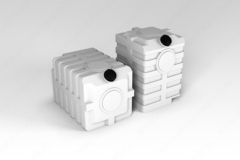 Емкость универсальная ЭкоПром 600 л. прямоугольная (84x79x116см;белый) - арт.555630