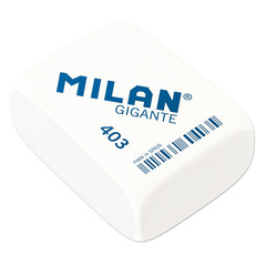 Ластик Milan Gigante каучуковый белый 68х51х28 мм