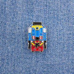 Значок тепловоз ТЭМ18 синий