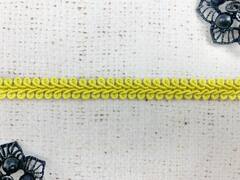 Тесьма Шанель плетеная, ш. 12 мм, лимонный