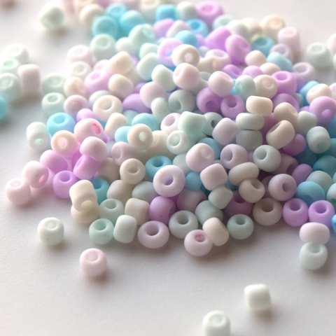 Бисер чешский Zlatka 1012 микс макарун, размер 11/0