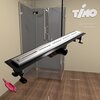 Timo К-т водоотводящий желоб SP10-800 из пластика, с порогами из нерж. стали + Декор. вставка SG10-800 Комплект: желоб SP10-800, с порогами + вставка SG10-800