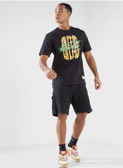 Футболка Alpha Industries Alpha Camo Tee Black (Черная)