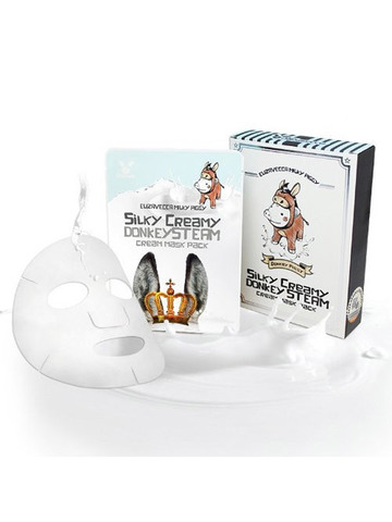 Elizavecca Silky Creamy donkey Steam Cream Mask Pack маска тканевая с паровым кремом