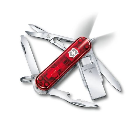 Нож-брелок Victorinox с USB-модулем Midnight Manager@work (4.6336.TG16) 58 мм. в сложенном виде, 11 функций - Wenger-Victorinox.Ru
