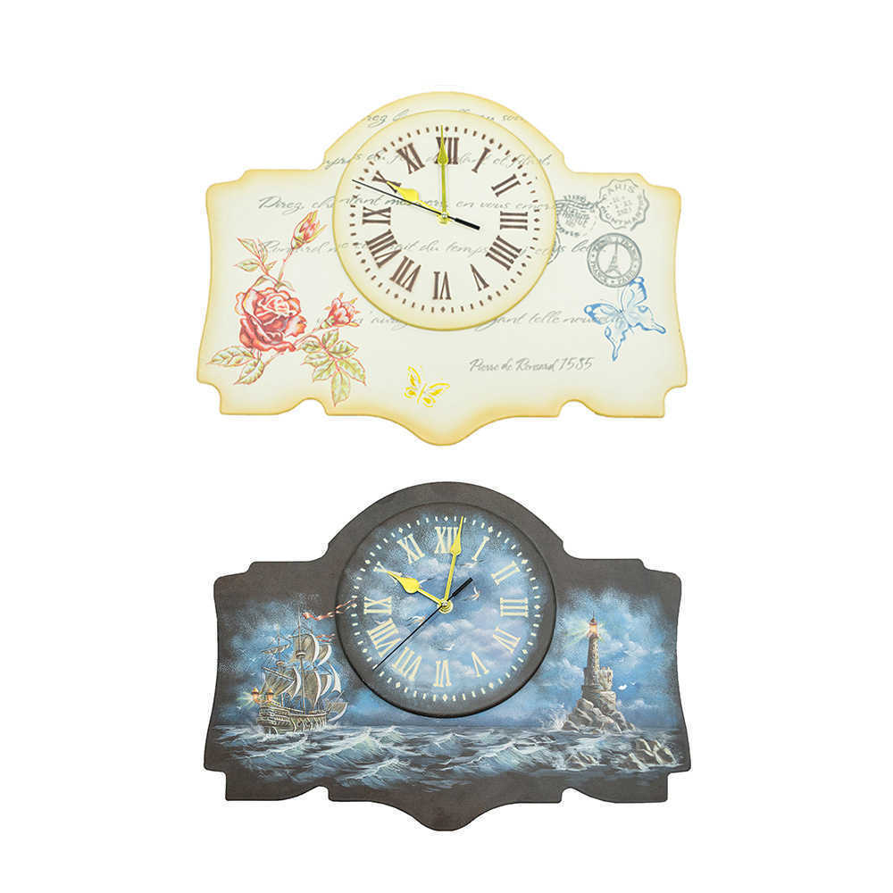 Часы настенные 26 см сувенирные с росписью Хохлома