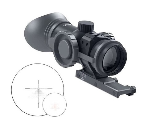 Immersive Optics 10х40 MDЕ-M с регулируемым креплением МОА