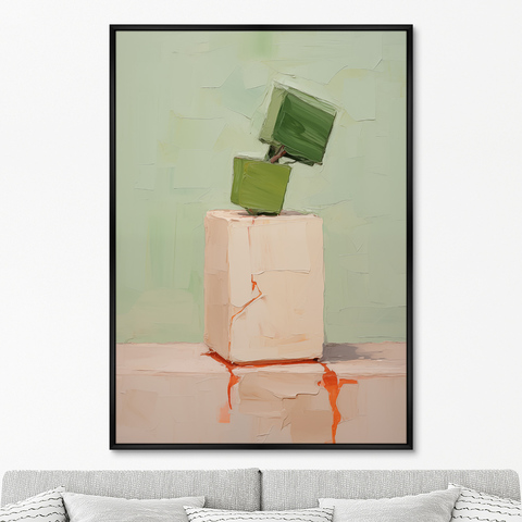 ArtNoMore - Репродукция картины на холсте Cubic flowers, No 2, 2024г.