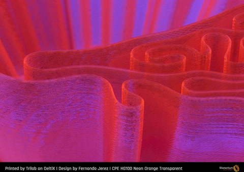 Пластик для 3D-принтера Fillamentum CPE HG100 Neon Pink Transparent