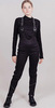 Детский утеплённый лыжный костюм Nordski Jr. Drive black-mint с высокой спинкой