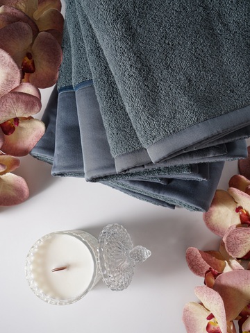 Набор полотенец 5шт Claire Batiste Atelier Brise морская волна в подарочной упаковке