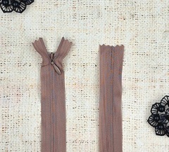 Молния спираль потайная Т3, 50 см, пыльная роза