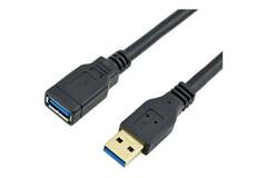 Кабель UGREEN US129 (30125) USB 3.0 Extension Male Cable, 0,5м, черный