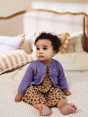 Вязаный кардиган для малышей Next K82-412, Фиолетовый