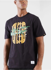 Футболка Alpha Industries Alpha Camo Tee Black (Черная)