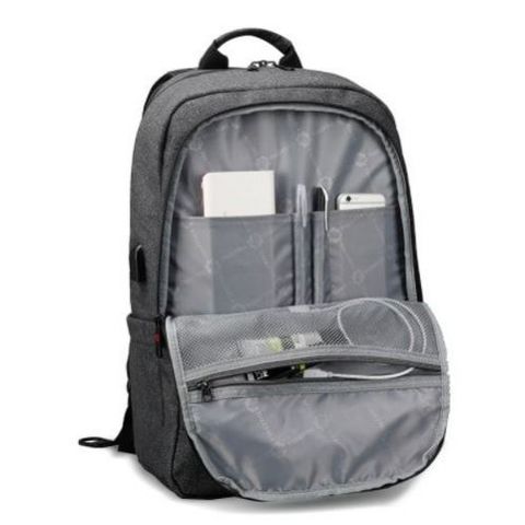Картинка рюкзак для ноутбука Tigernu t-b3142 usb black grey - 5