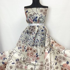 органза шелковая с цветами фото