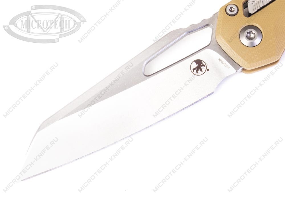 Нож Microtech MSI 210-10FRGTTA RAM-LOK FRAG Tan G10 Full Serrated - фотография 
