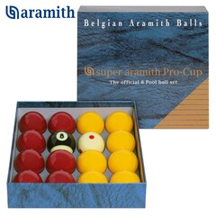 Шары Super Aramith Pro-Cup 8Pool ø50,8мм биток-ø47,6мм