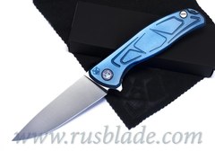 Shirogorov Flipper 95 S30V "Skrepka" Blue Anod 