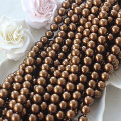 Майорка шоколадная 10 мм, 1 нить, МА089