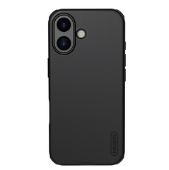 Усиленный противоударный чехол черного цвета от Nillkin для iPhone 17, серия Super Frosted Shield Pro