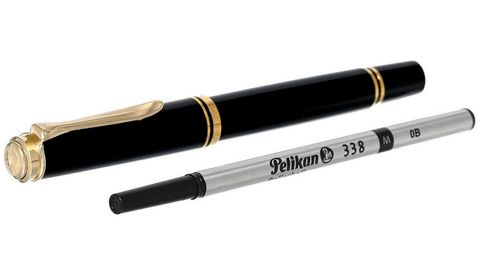 Ручка-роллер Pelikan Souverän® R400 Black GT, MBlack (997486)