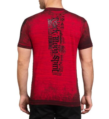 Affliction | Футболка мужская Thunder City Tee A26812 сзади