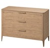 Комод Type oak 3 ящика ширина 120 см (натуральный дуб)