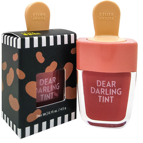 Etude Tint Water Gel Dear Darling Pk004 Тинт для губ на водной основе оттенок красная фасоль, 4,5 гр