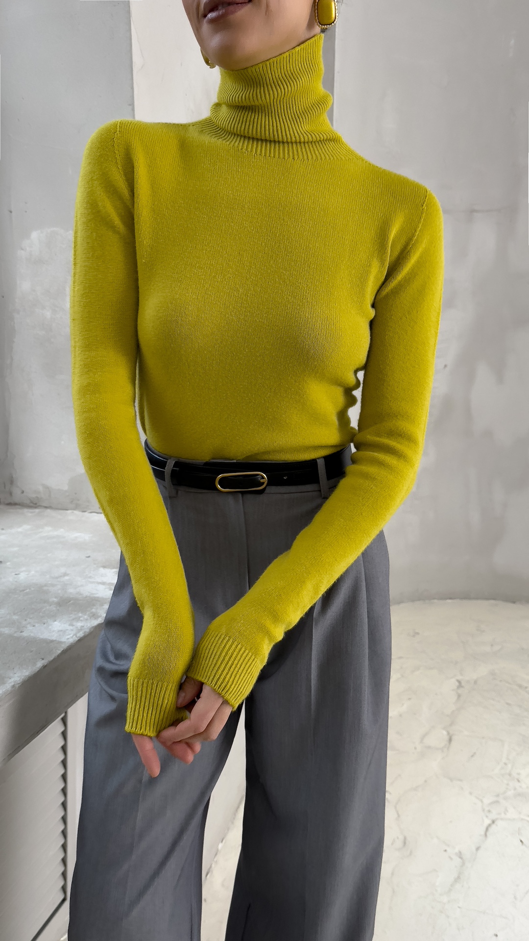 Водолазка из гладкого трикотажа PREMIUM QUALITY