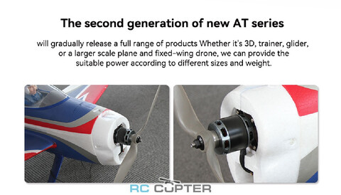 T-Motor AT2820 KV1250 3D F3A длинный вал