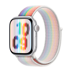 Умные часы Apple Watch Series 11 GPS, 42mm, Silver Aluminium Case with Pride Edition Sport Loop