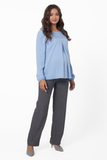 Блузка для беременных 16308 голубой